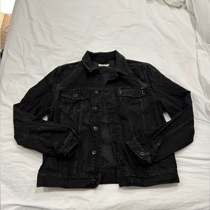 AllSaints Black Denim Jacket
